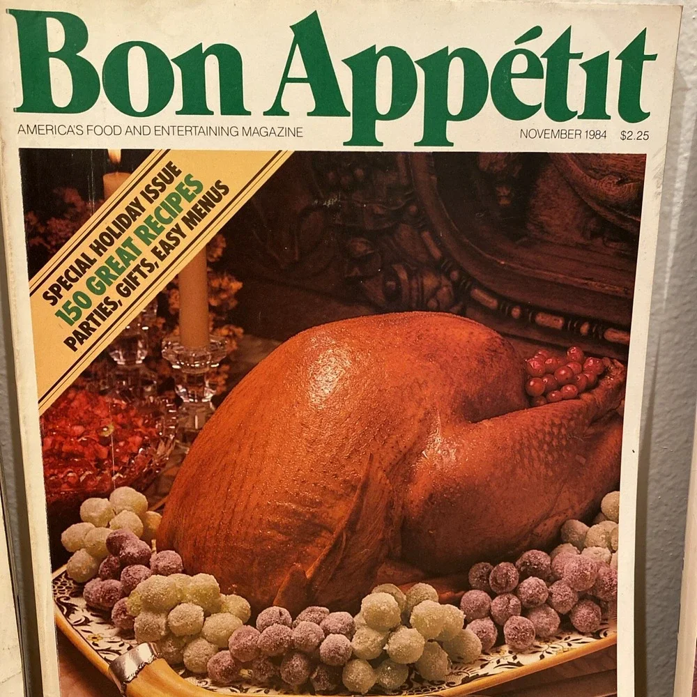VINTAGE Lot of 3 ISSUES of BON‎ APPETIT Magazine Nov 1988, Oct Nov 1984